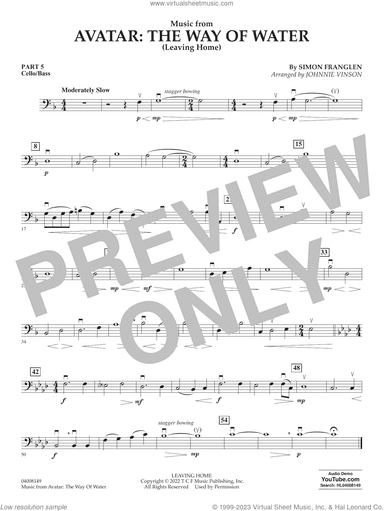 Music from Avatar: The Way Of Water (Leaving Home) (arr. Vinson)