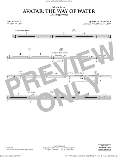 Music from Avatar: The Way Of Water (Leaving Home) (arr. Vinson)
