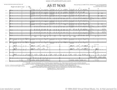 As It Was (arr. Tom Wallace) (COMPLETE)