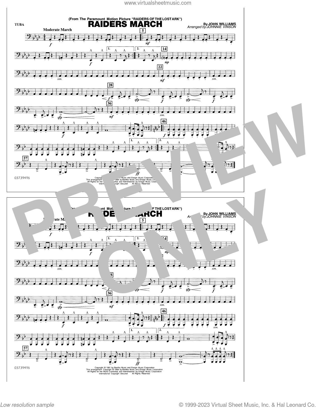 Raiders March (arr. Johnnie Vinson)
