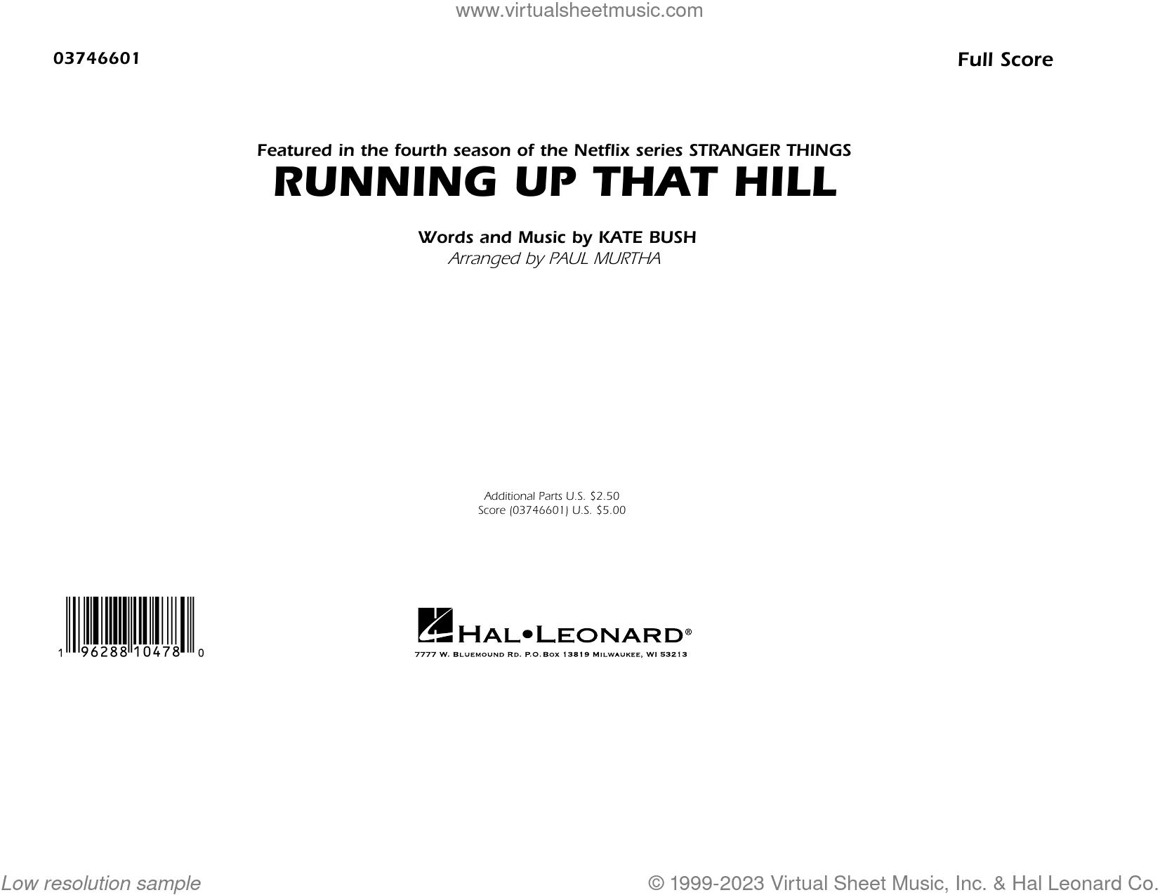 Running Up That Hill (from Stranger Things) (arr. Paul Murtha)
