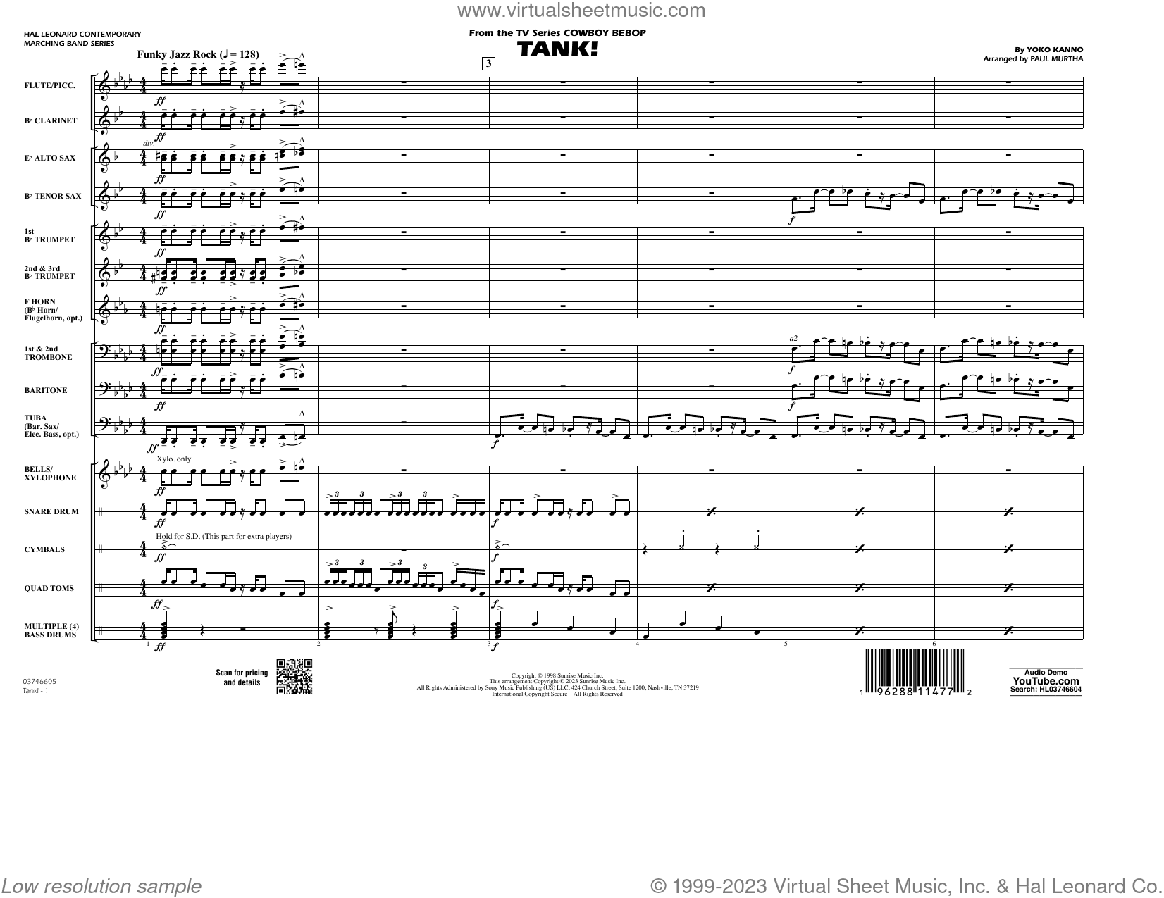 Tank! (from Cowboy Bebop) (arr. Murtha)