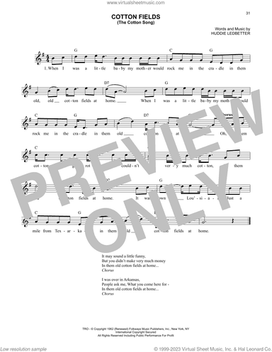 Cotton Fields (The Cotton Song)