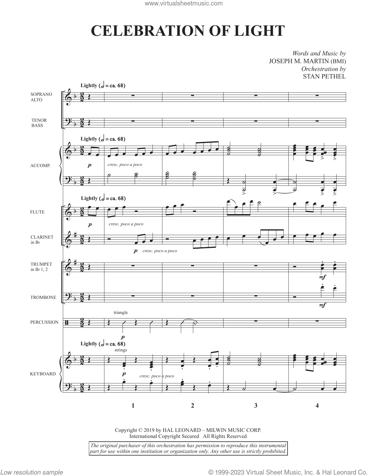 Celebration Of Light (Arise And Shine) (Consort)
