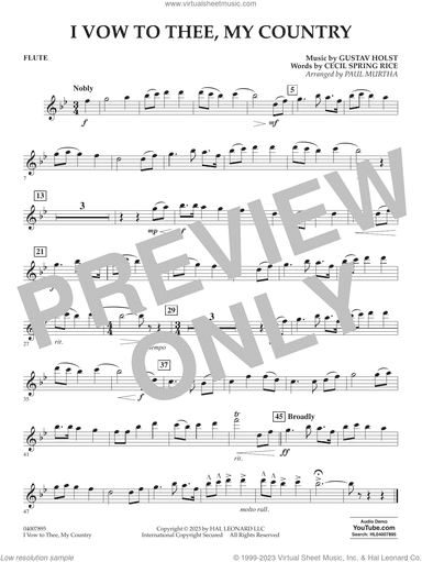 I Vow To Thee, My Country (arr. Murtha)