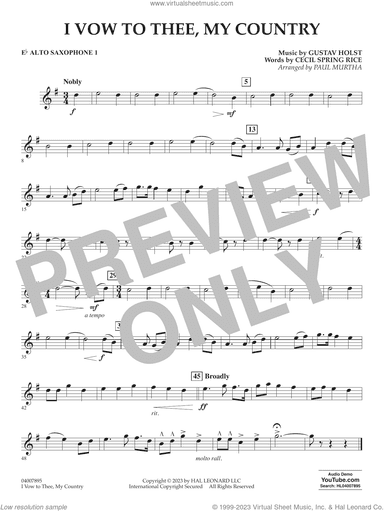 I Vow To Thee, My Country (arr. Murtha)