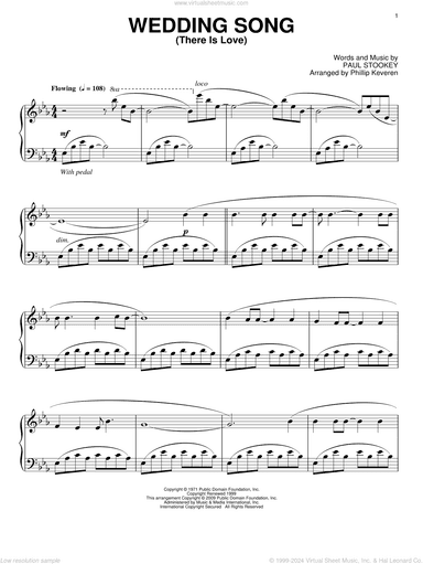 Wedding Song (There Is Love) (arr. Phillip Keveren)