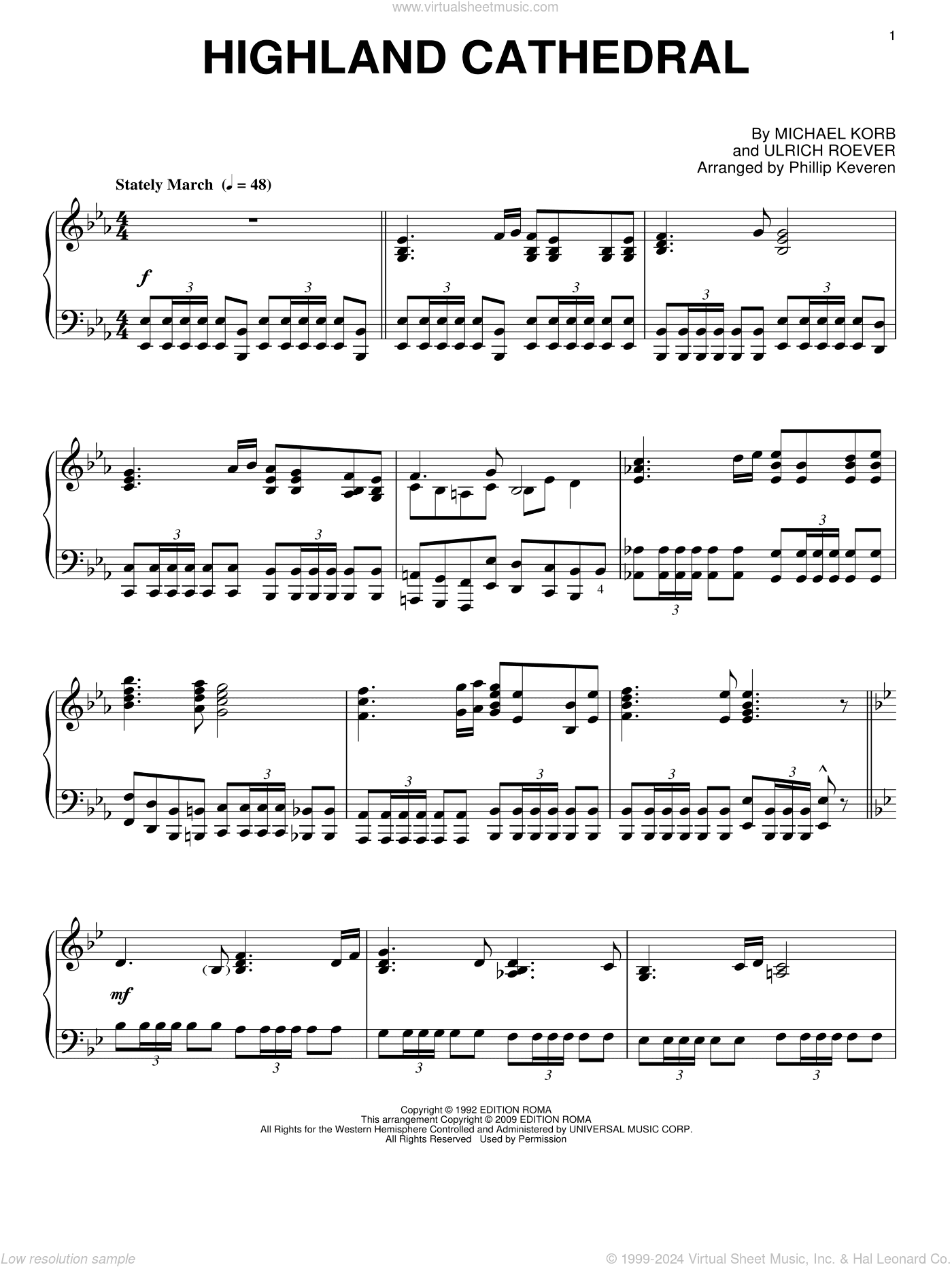 Highland Cathedral (arr. Phillip Keveren)