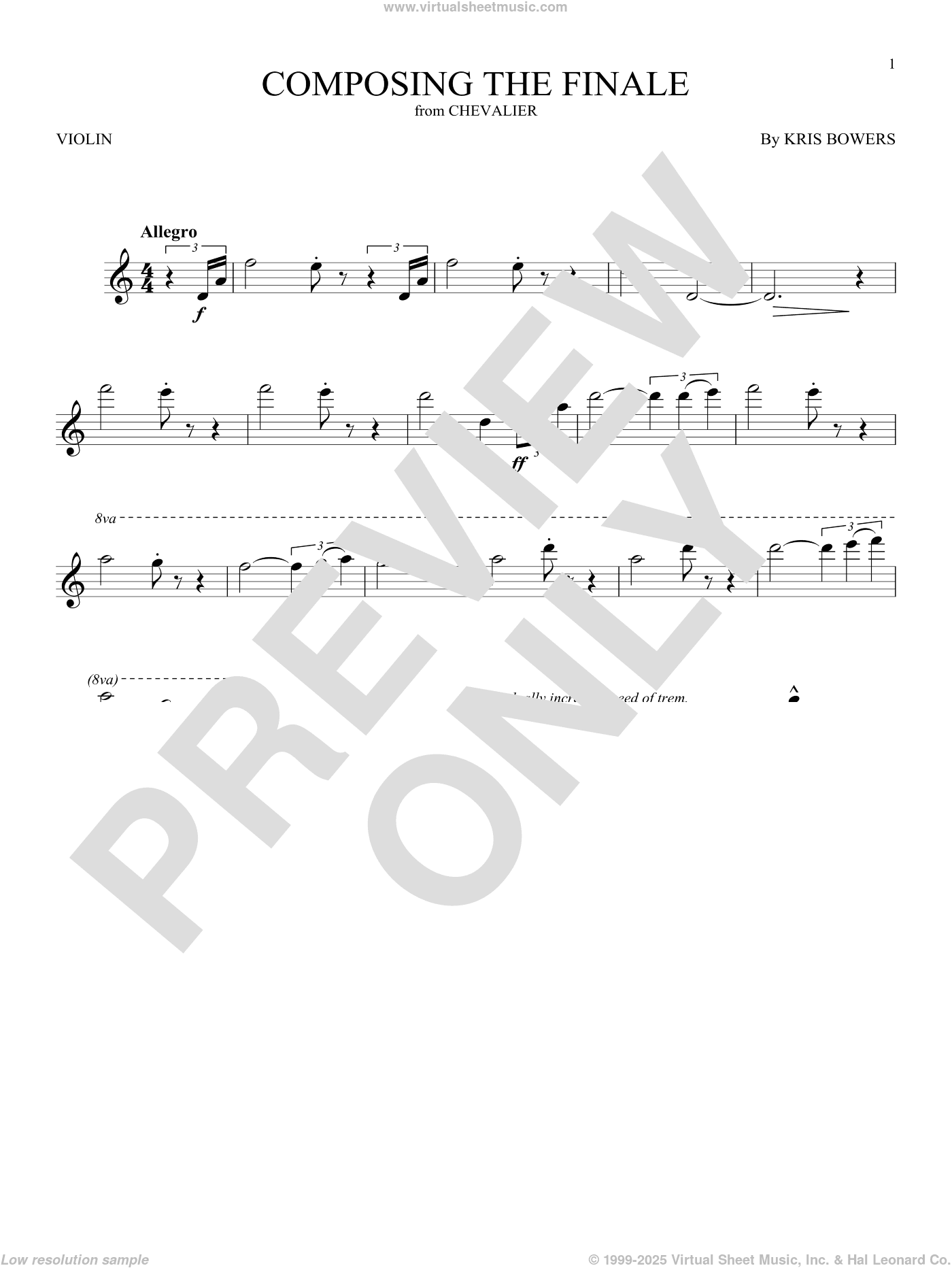 Composing The Finale (from Chevalier)