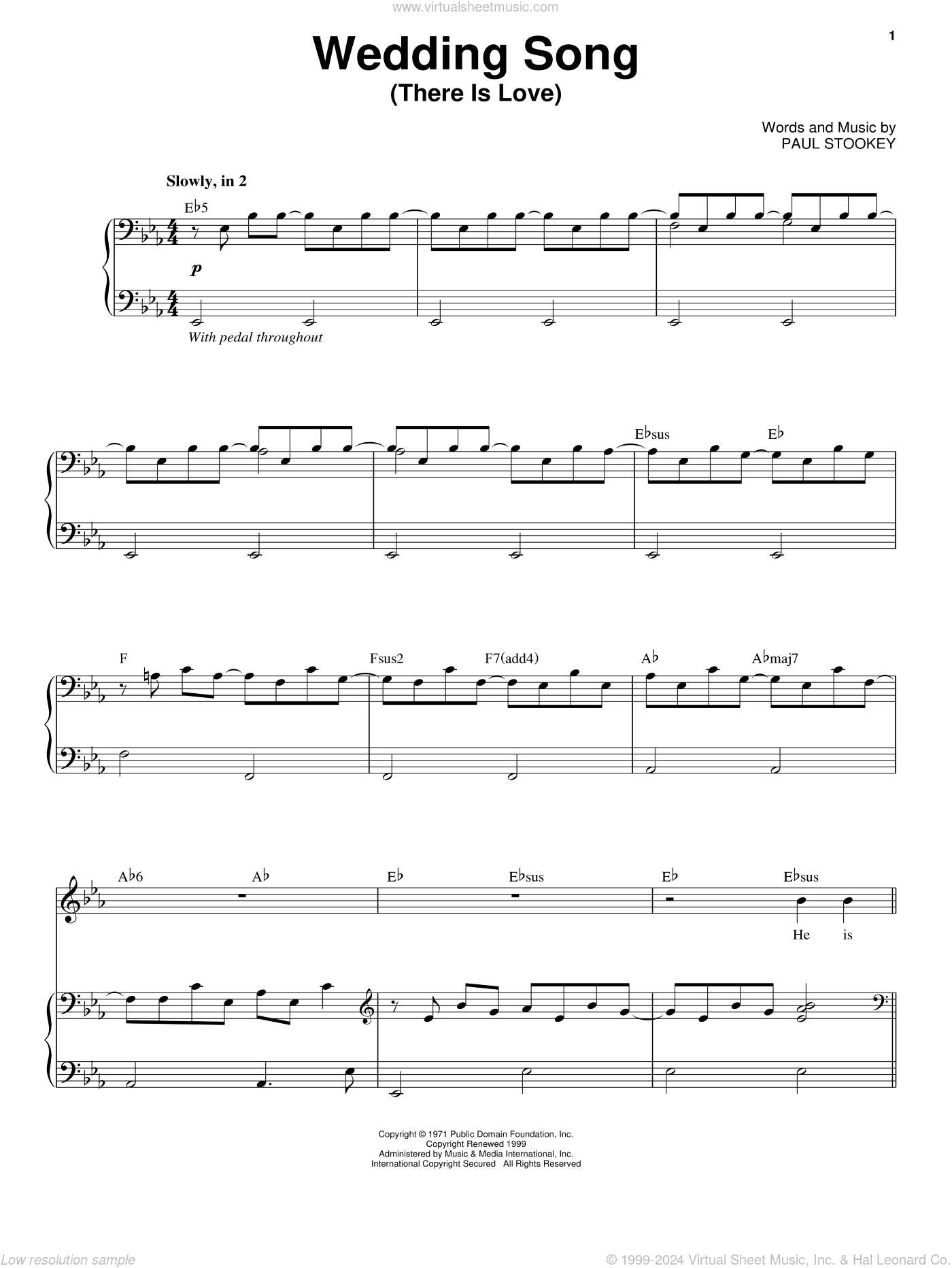 Wedding Song (There Is Love)