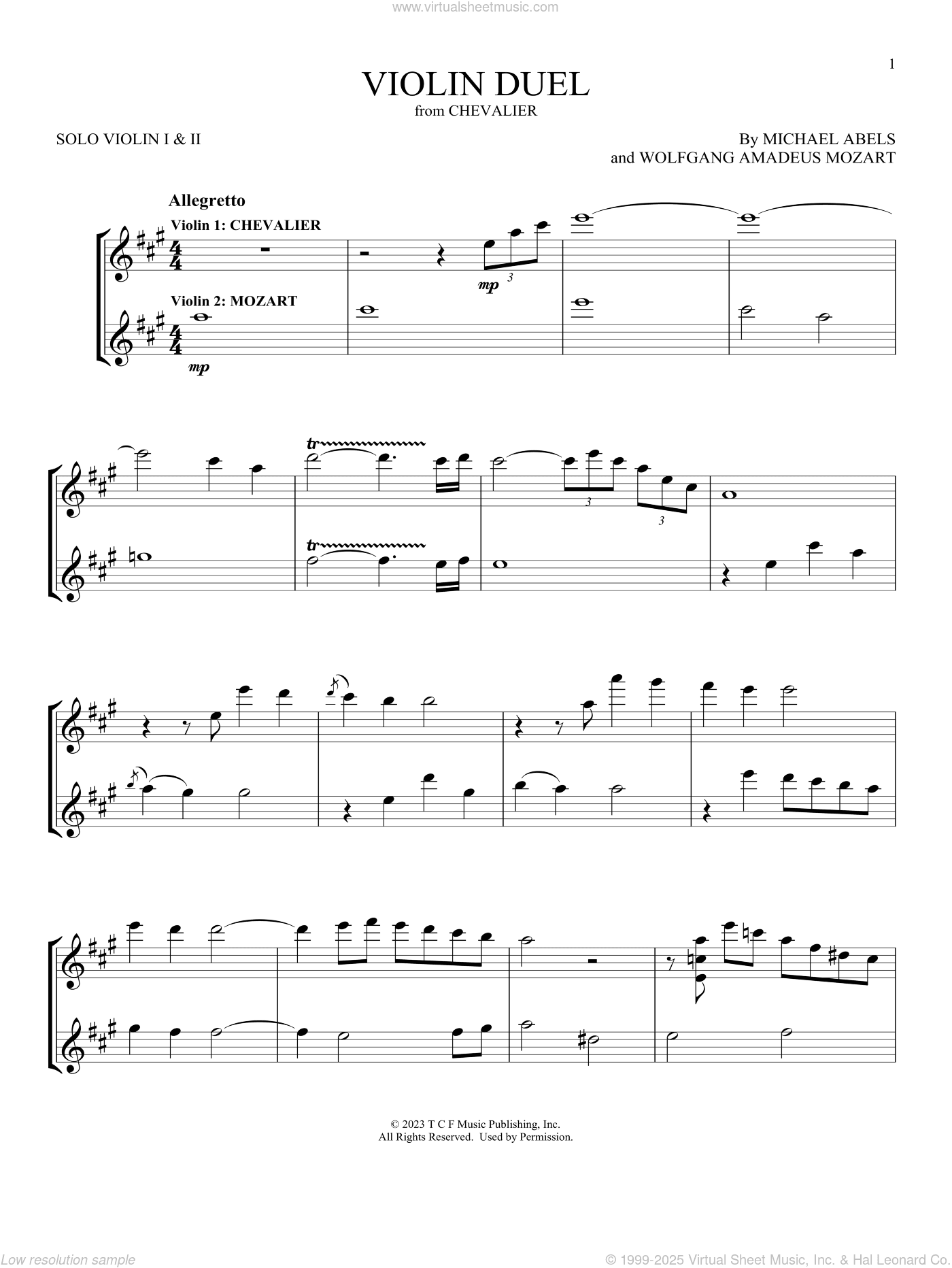 Violin Duel (from Chevalier)