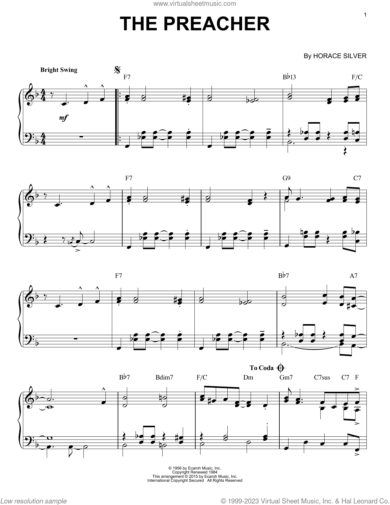 The Preacher (arr. Brent Edstrom)