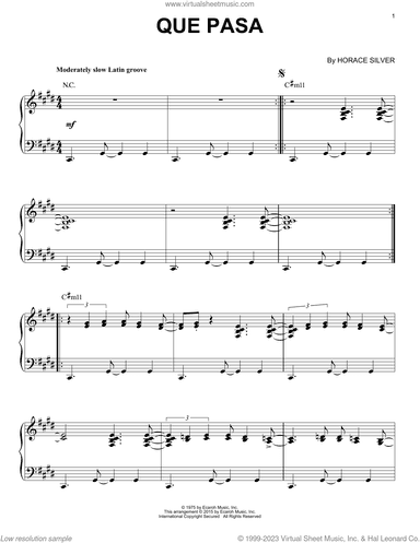 Que Pasa (arr. Brent Edstrom)