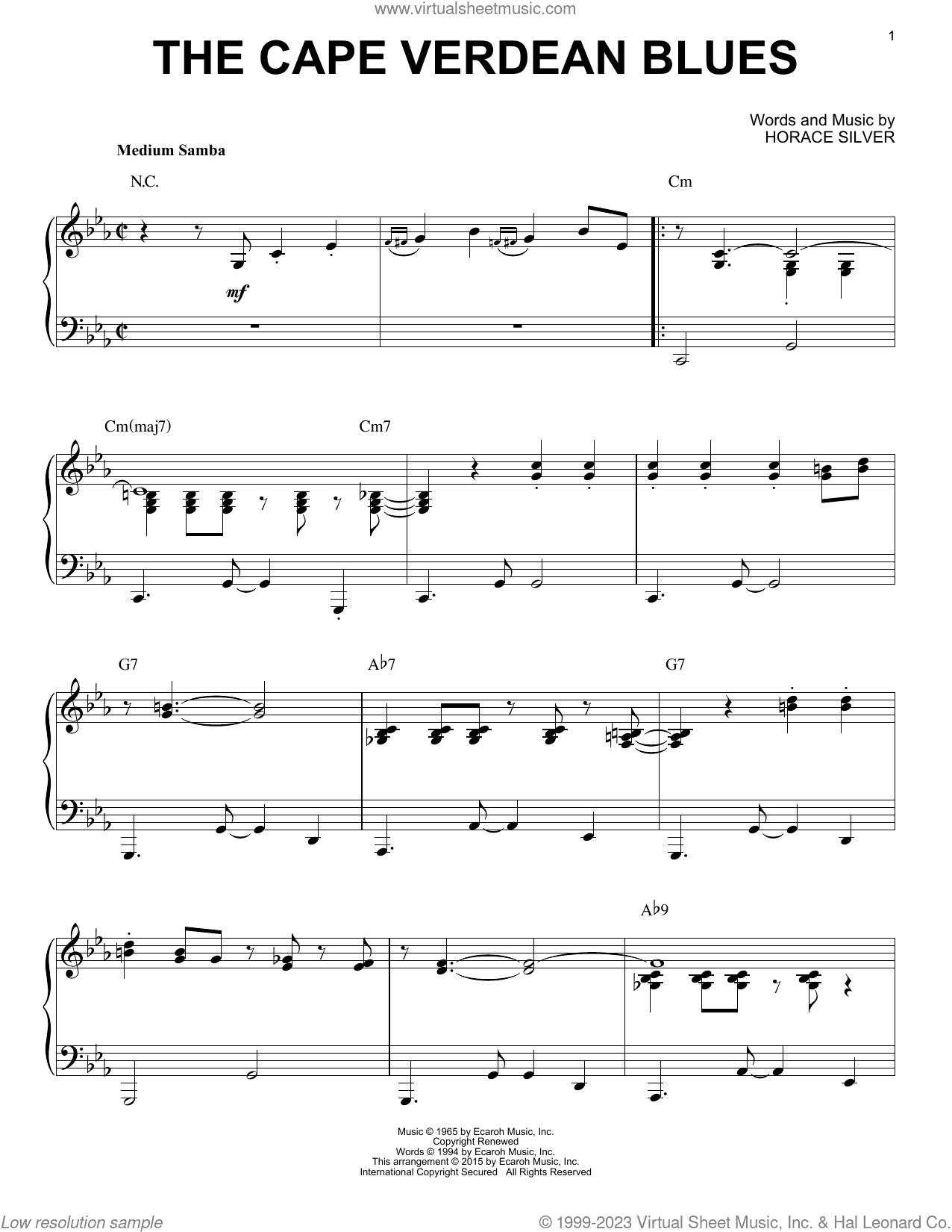 The Cape Verdean Blues (arr. Brent Edstrom)