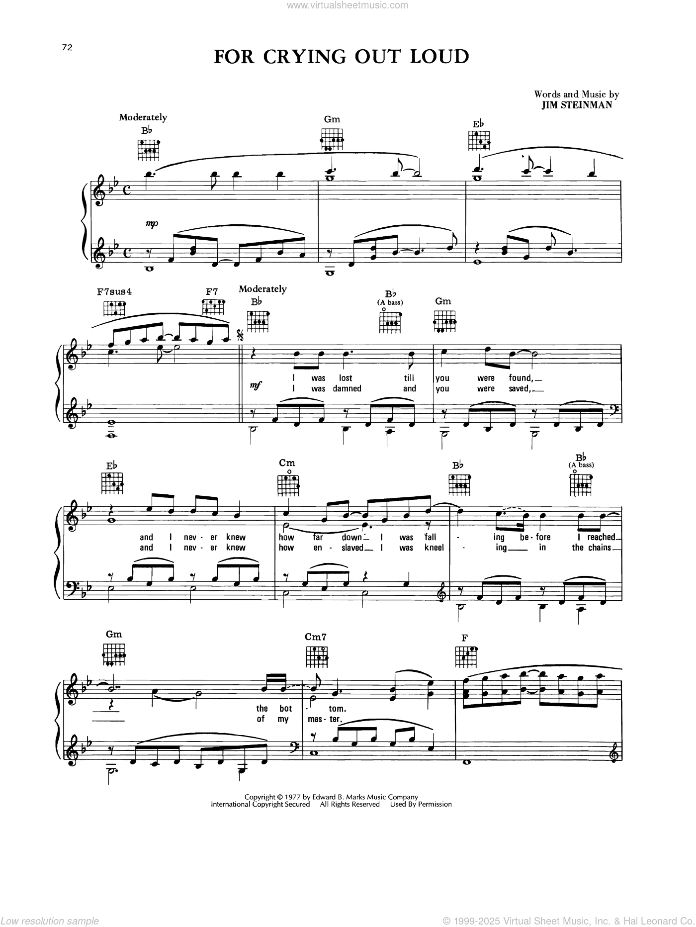 For Crying Out Loud