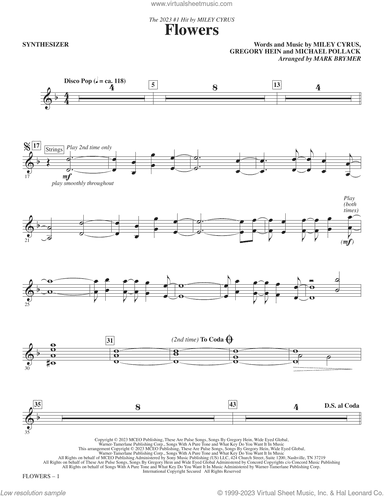Flowers (arr. Mark Brymer) (complete set of parts)