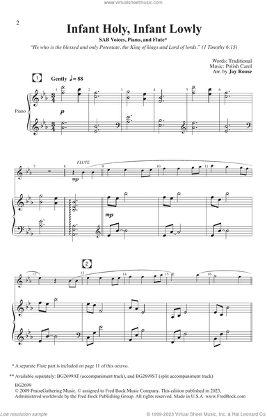 Infant Holy, Infant Lowly (arr. Jay Rouse)