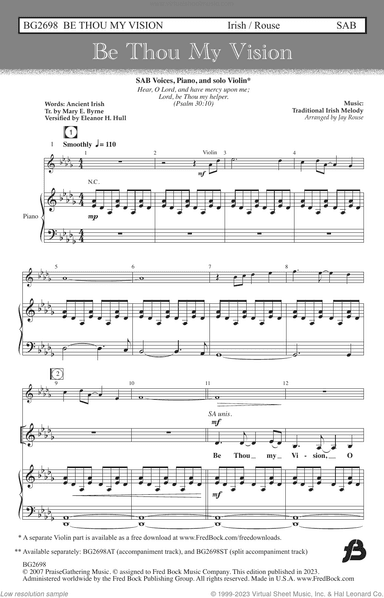 Be Thou My Vision (arr. Jay Rouse)