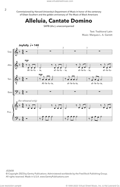 Alleluia, Cantate Domino
