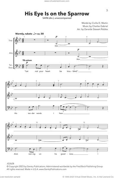 His Eye Is On The Sparrow (arr. Zanaida Stewart Robles)