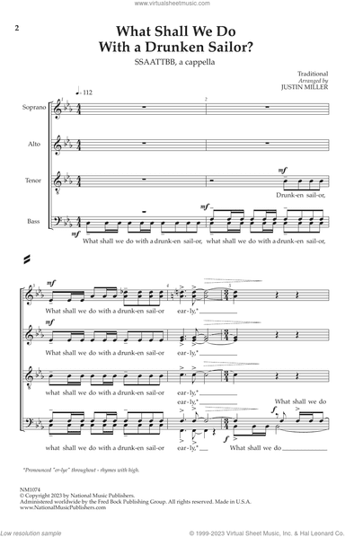 What Shall We Do With The Drunken Sailor? (arr. Justin Miller)