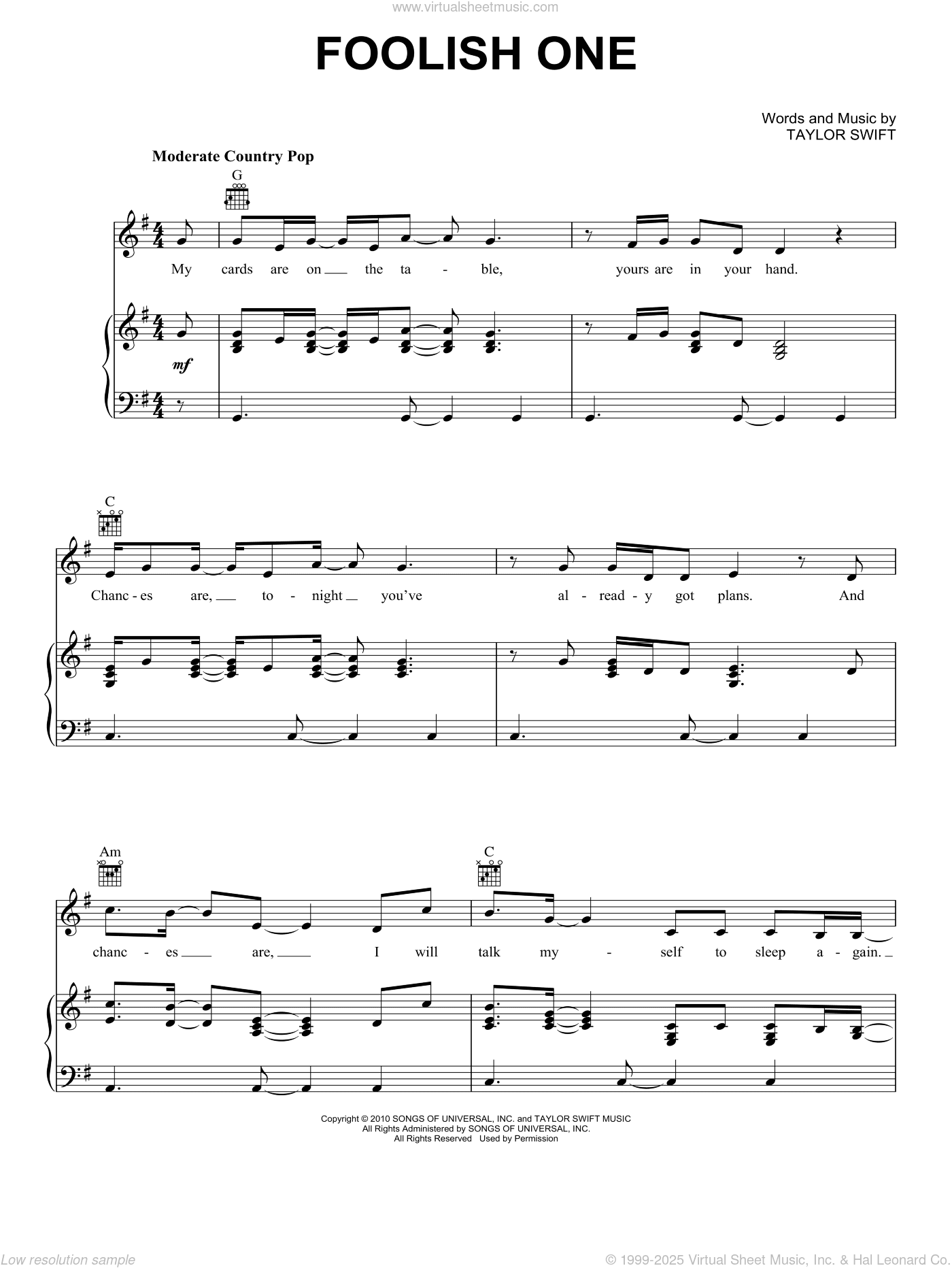 Foolish One (Taylor's Version) (From The Vault)