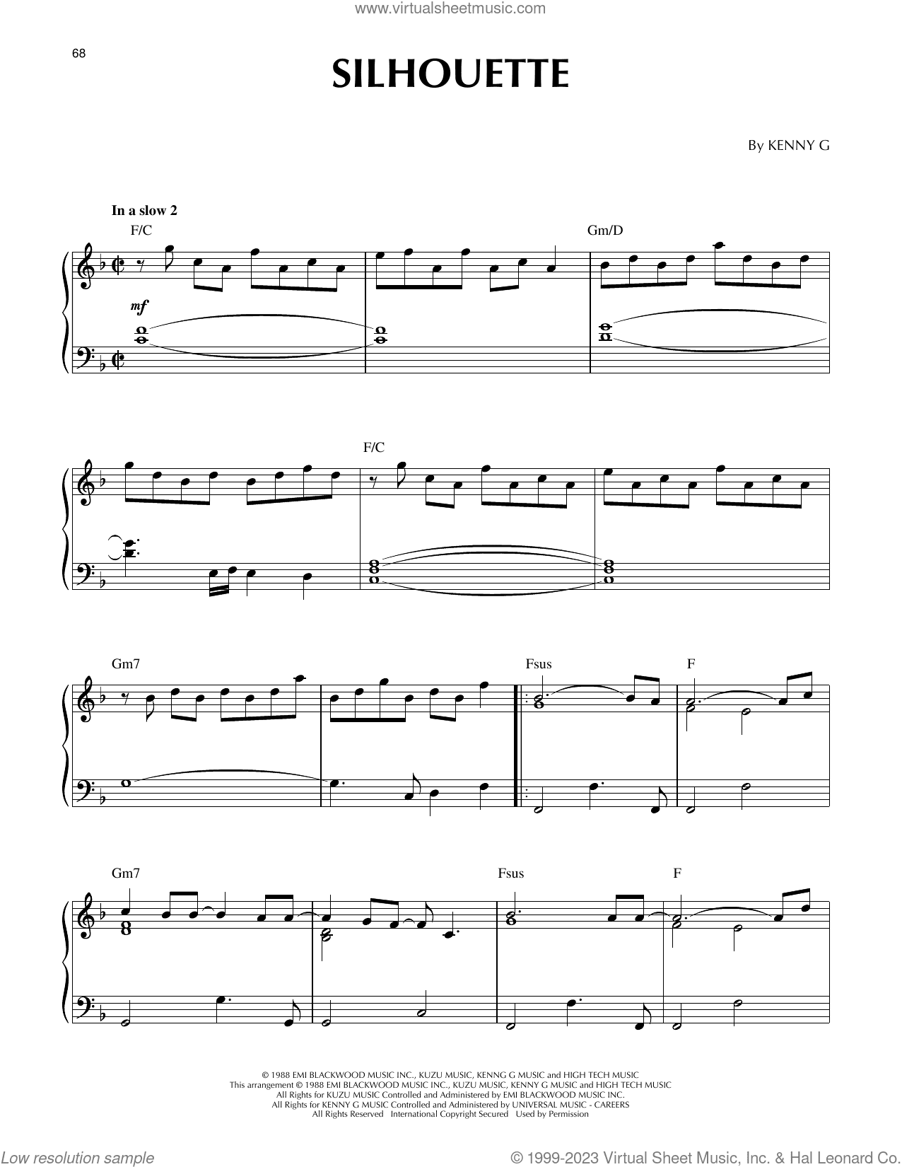 Silhouette (arr. Larry Moore)