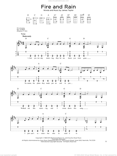 Fire And Rain (arr. Steven B. Eulberg)