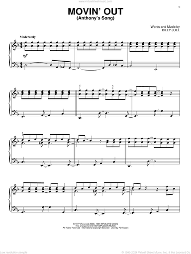 Movin' Out (Anthony's Song)