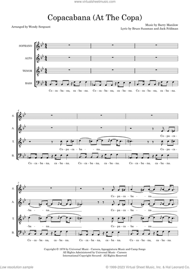 Copacabana (At The Copa) (arr. Wendy Sergeant)