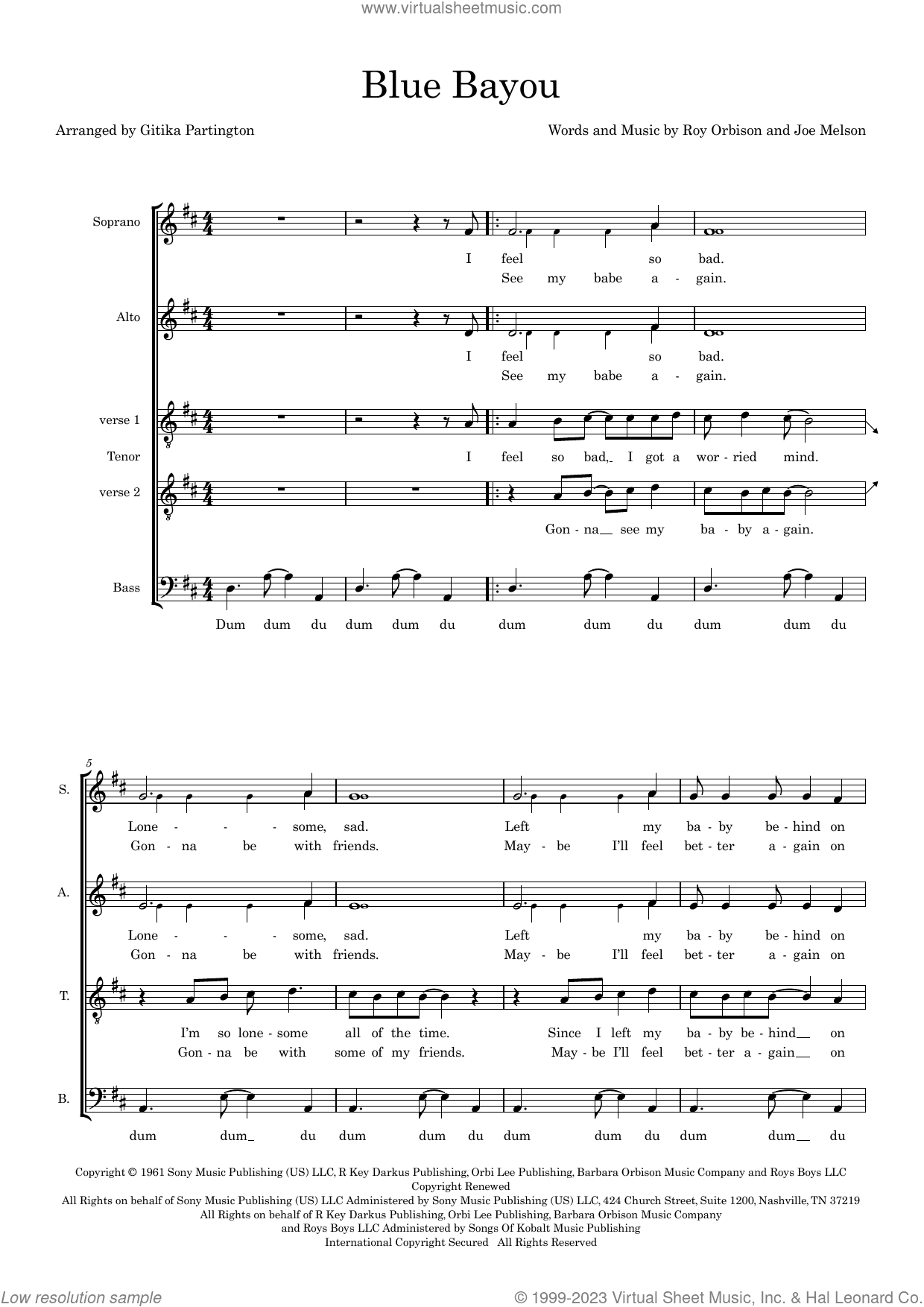Blue Bayou (arr. Gitika Partington)