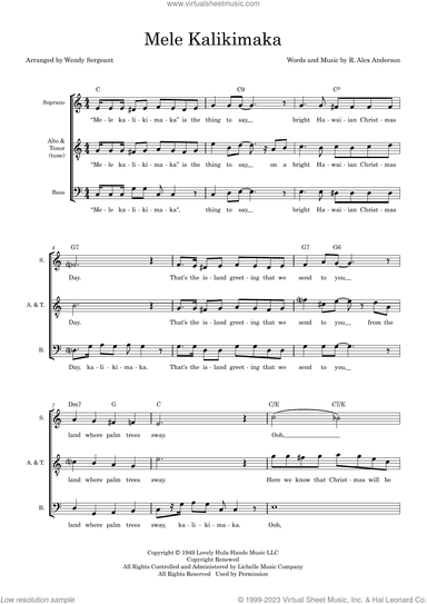 Mele Kalikimaka (arr. Wendy Sergeant)
