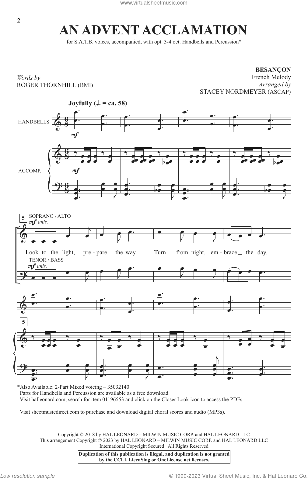 An Advent Acclamation (arr. Stacey Nordmeyer)