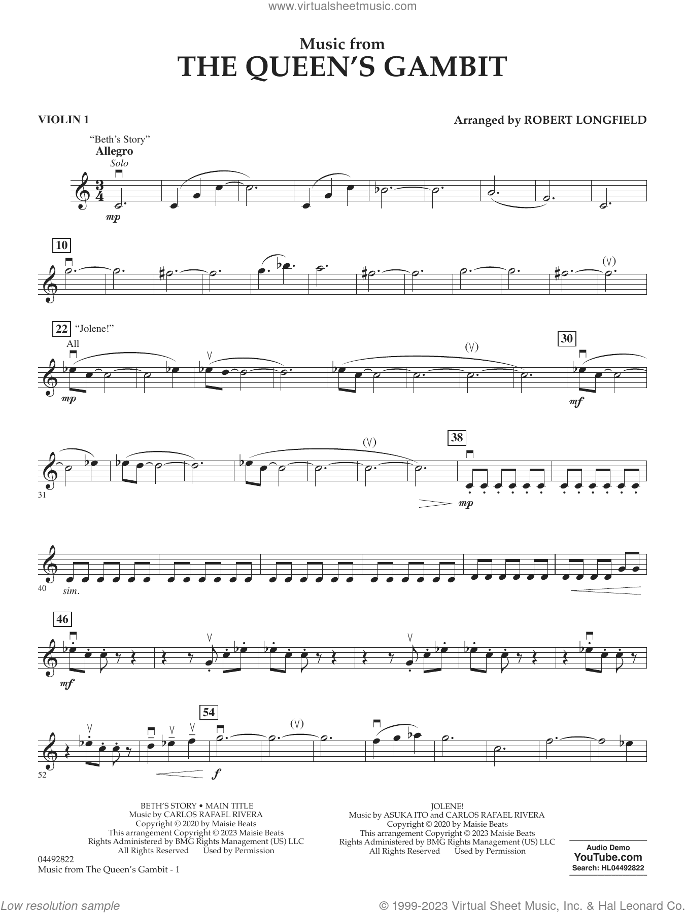 Music from The Queen's Gambit (arr. Longfield)