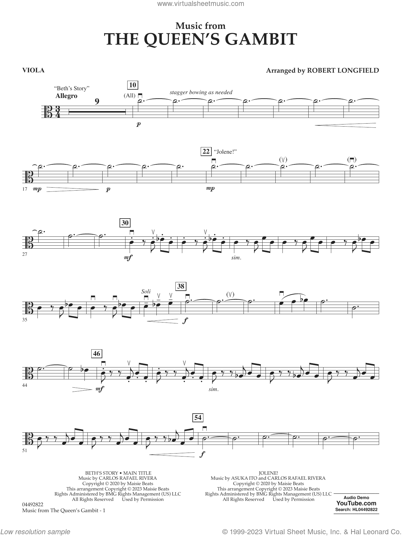 Music from The Queen's Gambit (arr. Longfield)