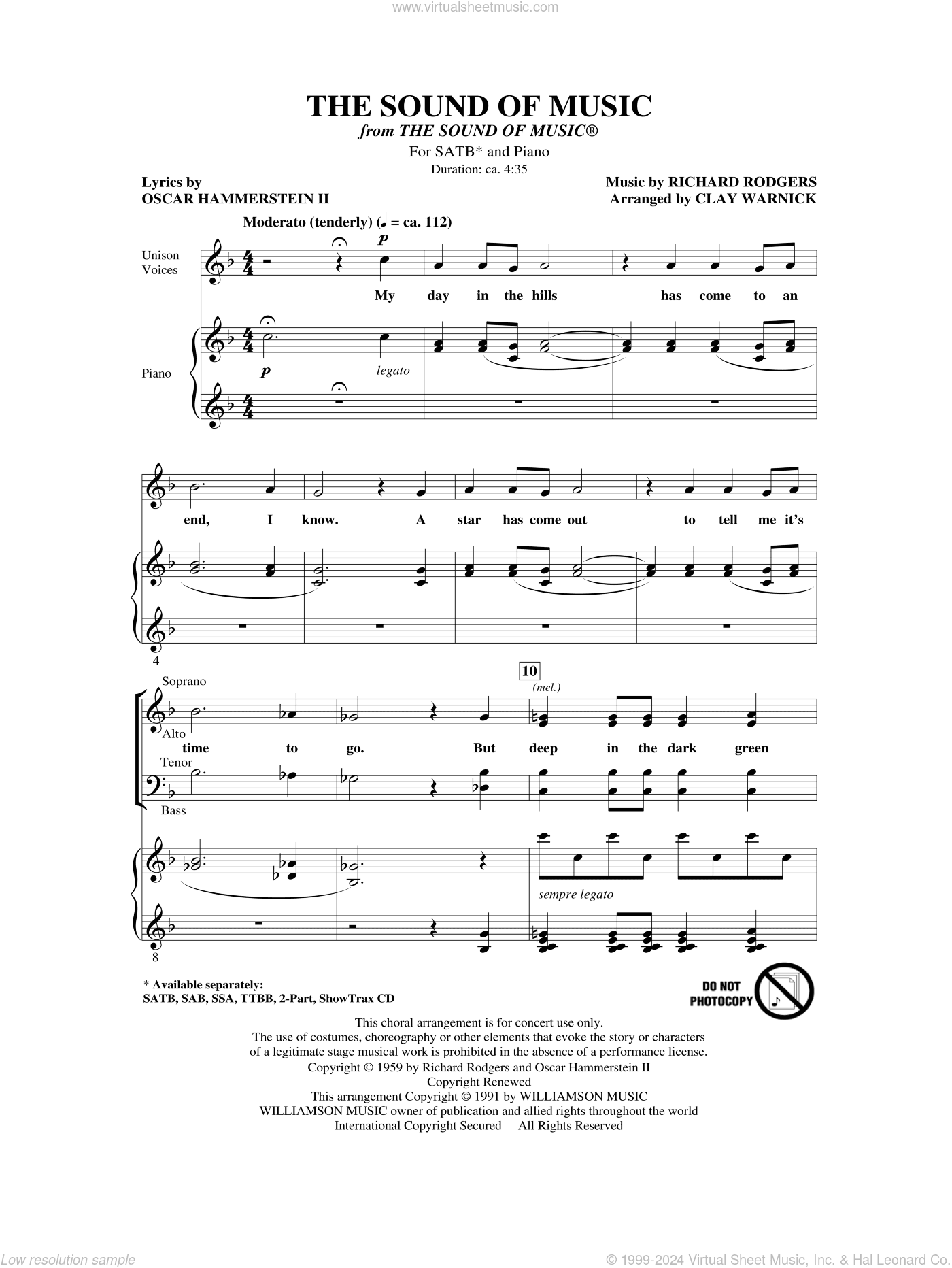 The Sound Of Music (arr. Clay Warnick)