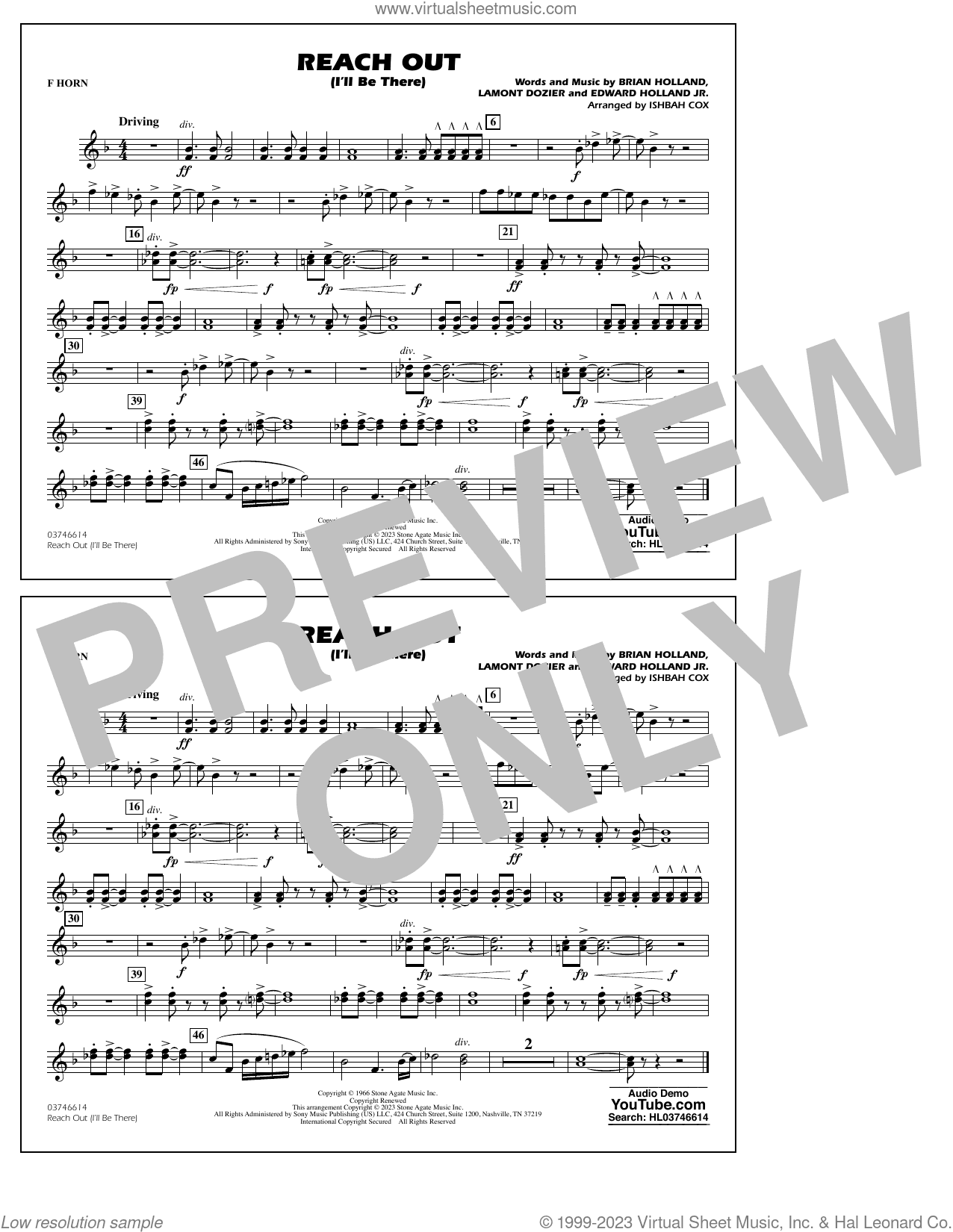 Reach Out (I'll Be There) (arr. Cox)