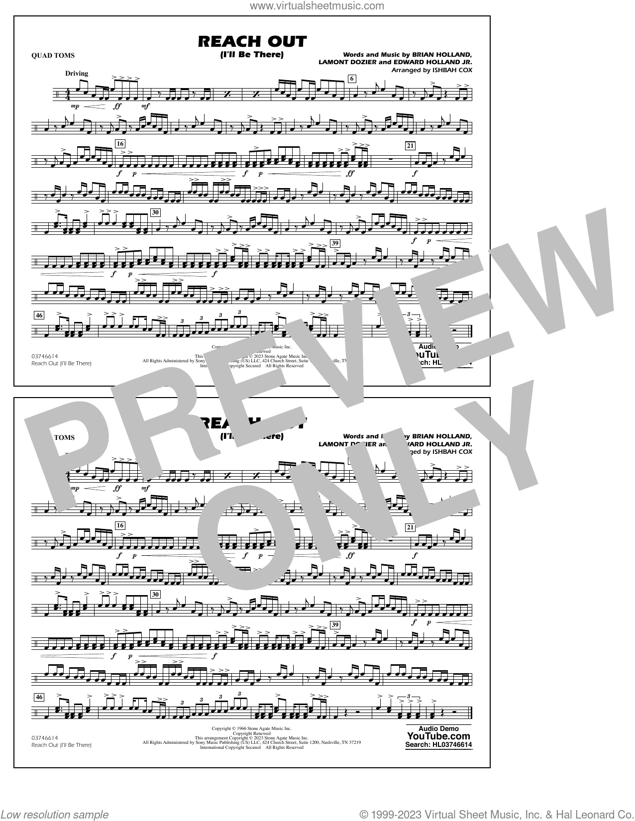 Reach Out (I'll Be There) (arr. Cox)