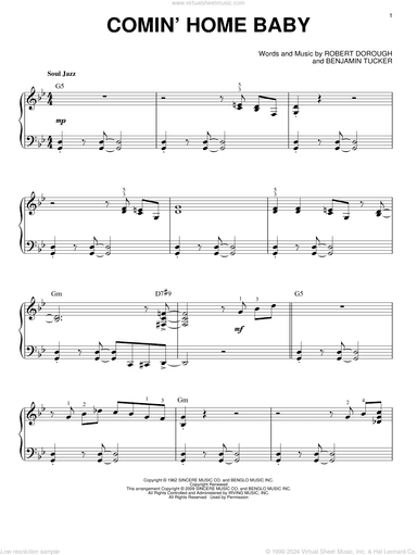 Comin' Home Baby (arr. Brent Edstrom)