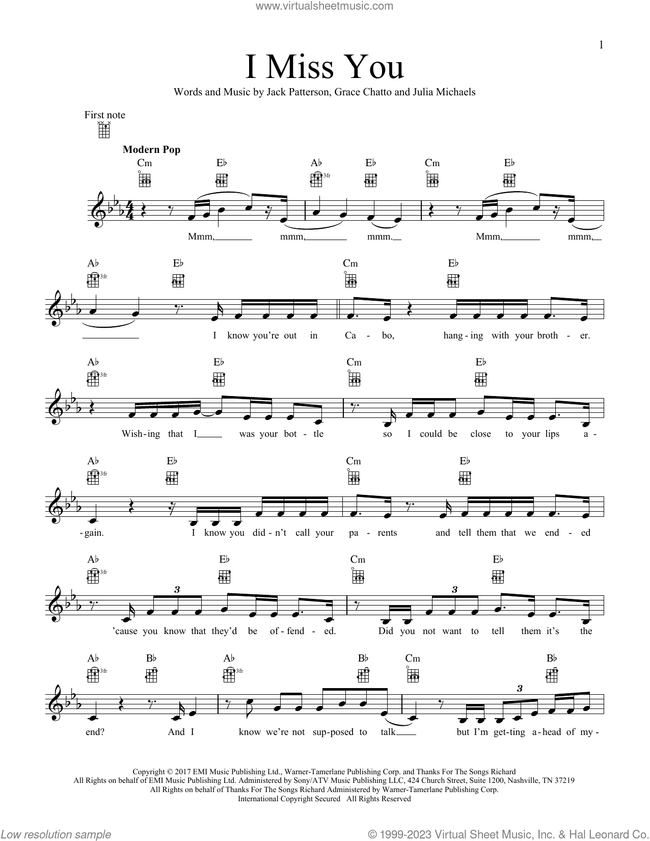 I Miss You (feat. Julia Michaels)