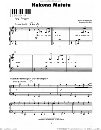 Hakuna Matata (from The Lion King)