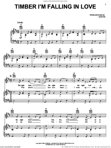 Timber I'm Falling In Love