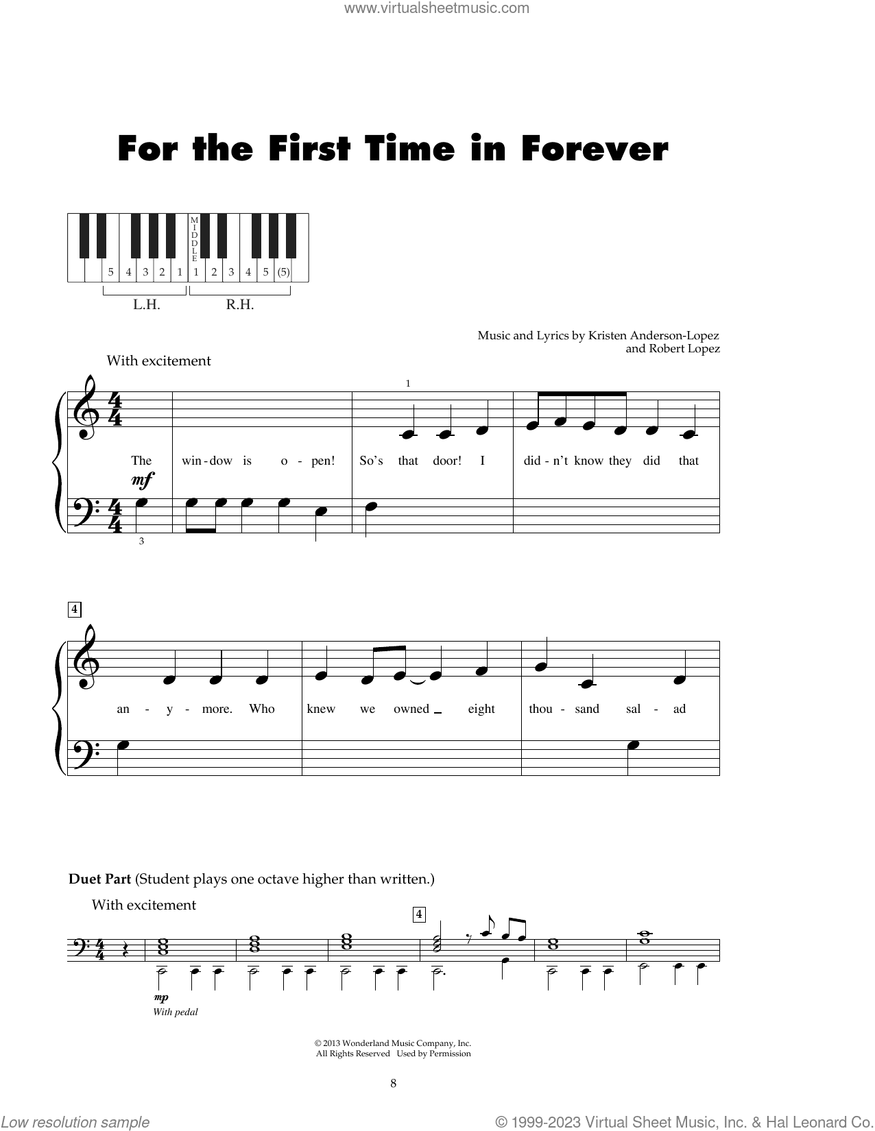 For The First Time In Forever (from Frozen)