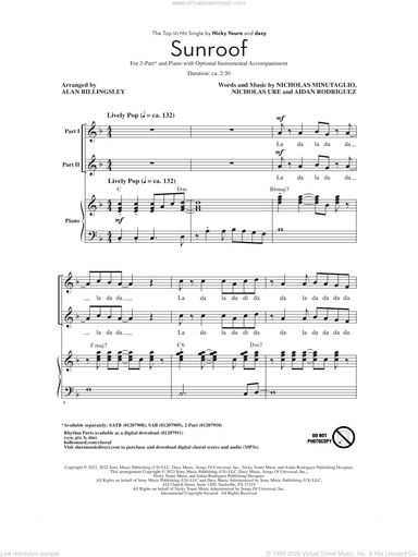 Sunroof (arr. Alan Billingsley)