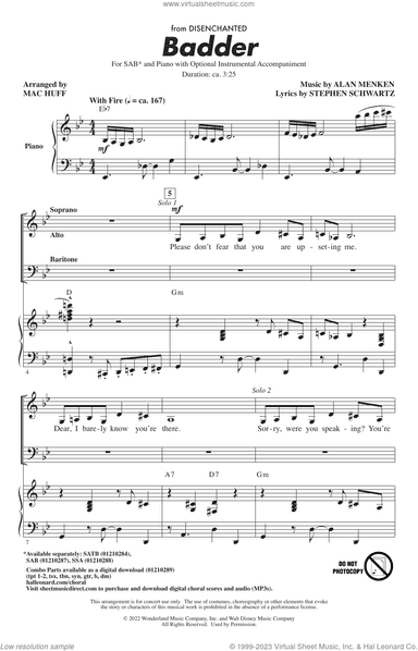 Badder (from Disenchanted) (arr. Mac Huff)