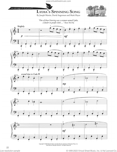 Lydia's Spinning Song