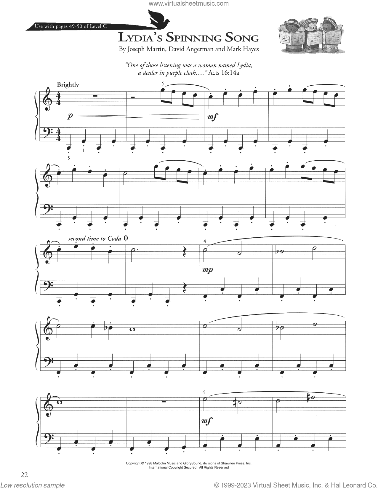 Lydia's Spinning Song