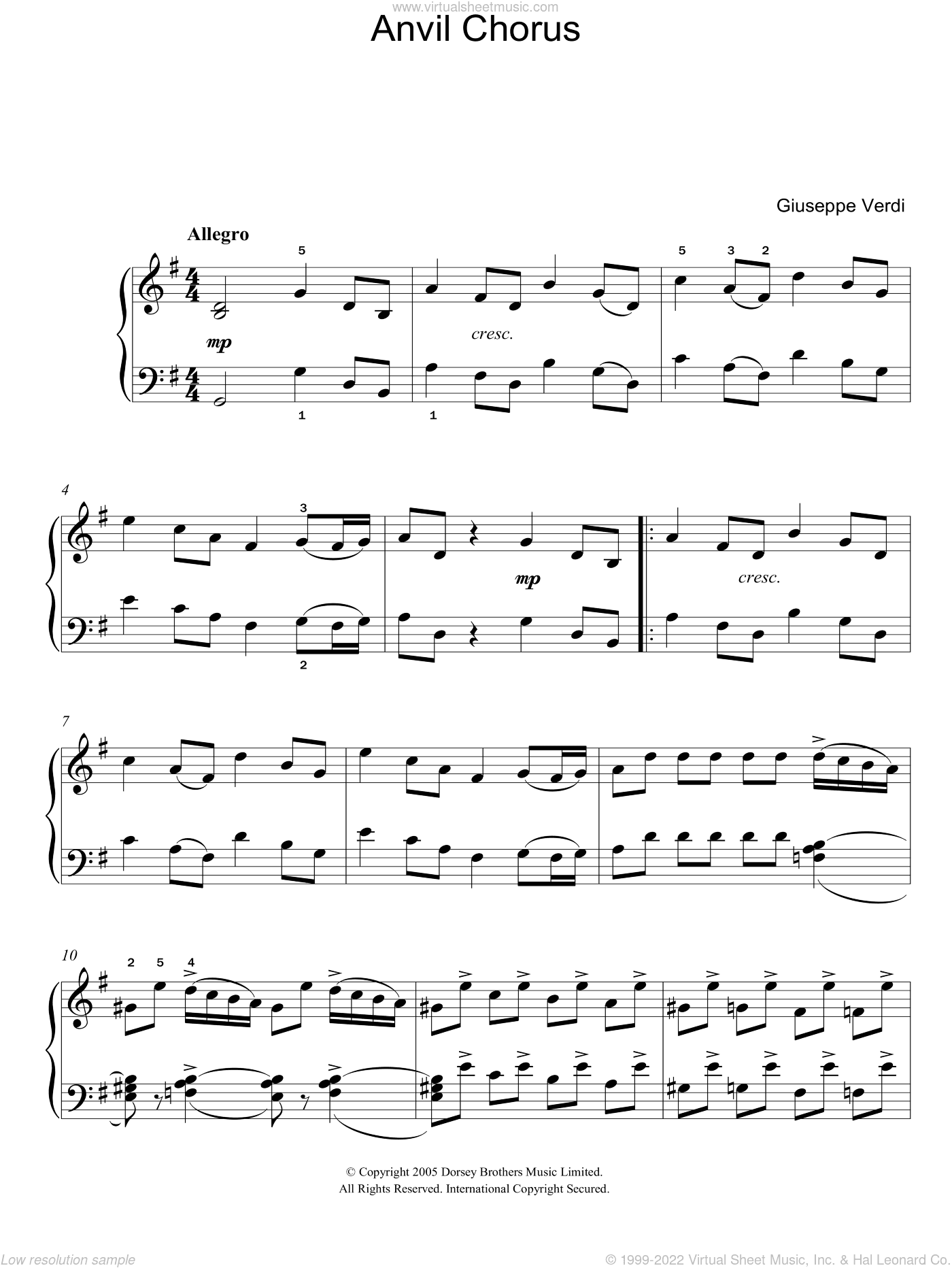 Anvil Chorus (from Il Trovatore)