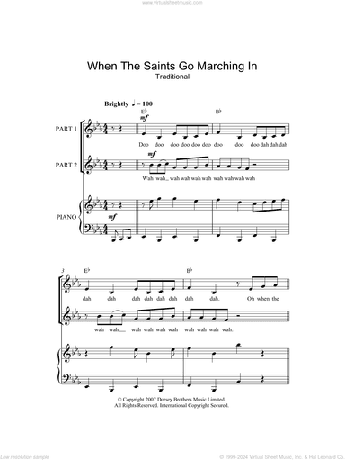 When The Saints Go Marching In (arr. Rick Hein)