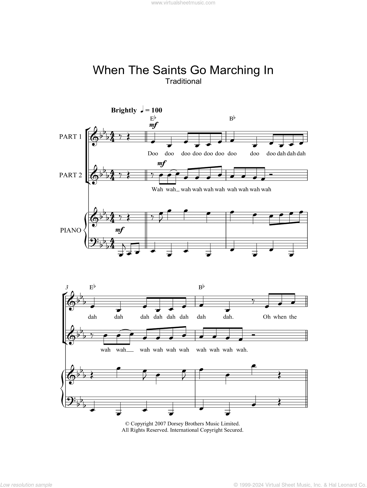 When The Saints Go Marching In (arr. Rick Hein)